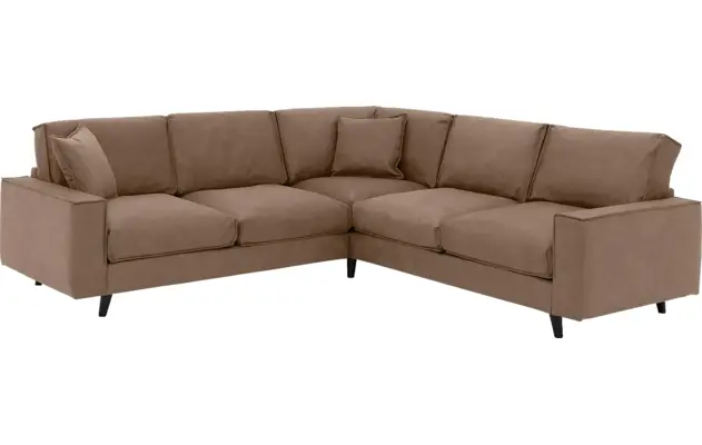 Goossens hoeksalon jonas bruin micro leer - 8210621-02
