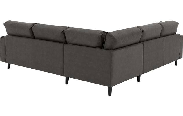 Goossens hoeksalon jonas grijs micro leer - 8210623-03