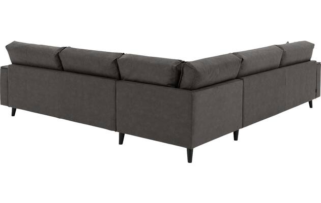 Goossens hoeksalon jonas grijs micro leer - 8210624-03