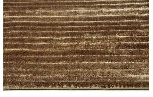 Goossens tapijt rib bruin viscose - 8211273-04
