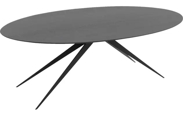 Goossens excellent eettafel uniek zwart eiken - 8211534-04