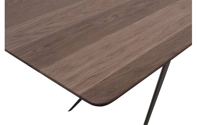 Goossens excellent eettafel uniek donker bruin eiken - 8211545-06