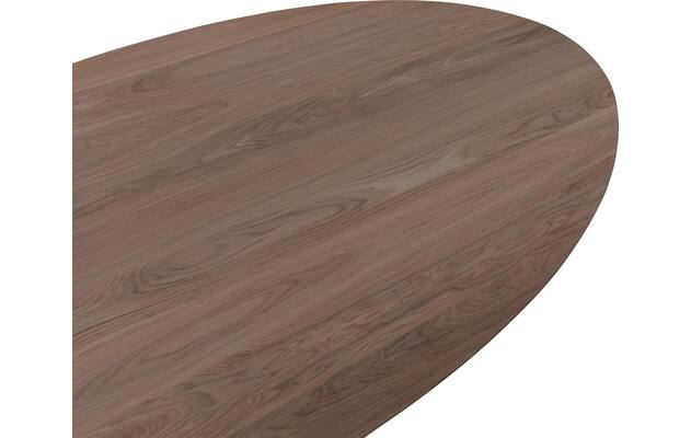 Goossens excellent eettafel uniek donker bruin eiken - 8211590-05