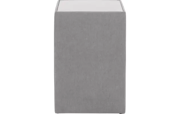 Goossens voetenbank nomade toendra grijs stof - 8211847-02