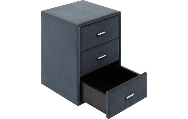 Goossens excellent nachtkastje briljant elite blauw stof - 8211855-C-03