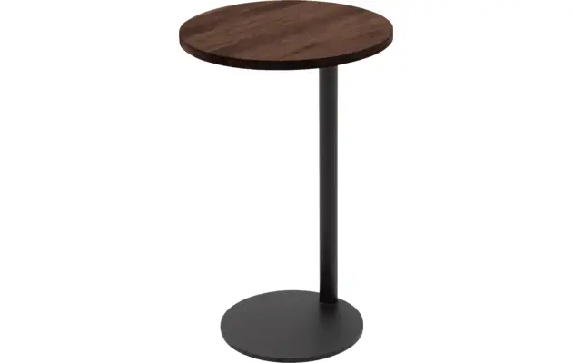 Goossens nachtkastje oval donker bruin eiken - 8211898-03