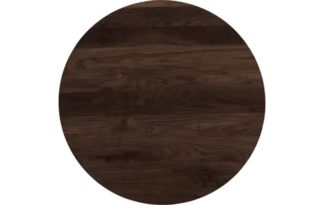 Goossens nachtkastje oval donker bruin eiken - 8211898-06