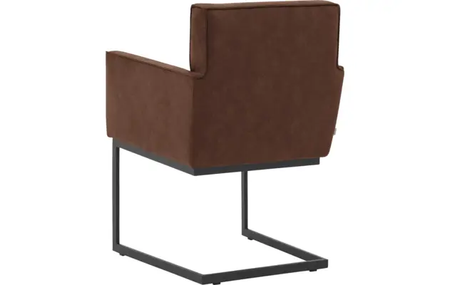 Goossens excellent eetkamerstoel tom bruin micro leer - 8213150-03