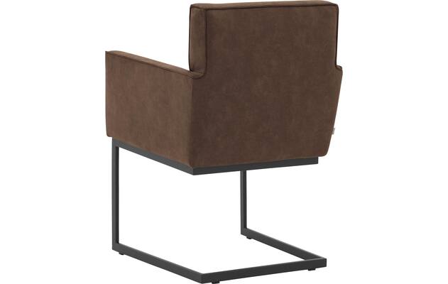 Goossens excellent eetkamerstoel tom bruin micro leer - 8213153-03