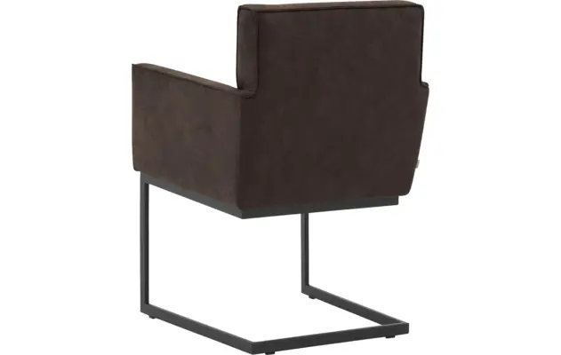 Goossens excellent eetkamerstoel tom bruin micro leer - 8213154-03
