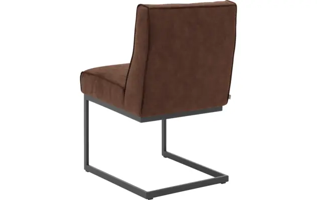 Goossens excellent eetkamerstoel tom bruin micro leer - 8213155-03