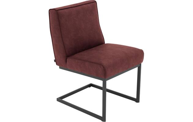 Goossens excellent eetkamerstoel tom rood micro leer - 8213161-04