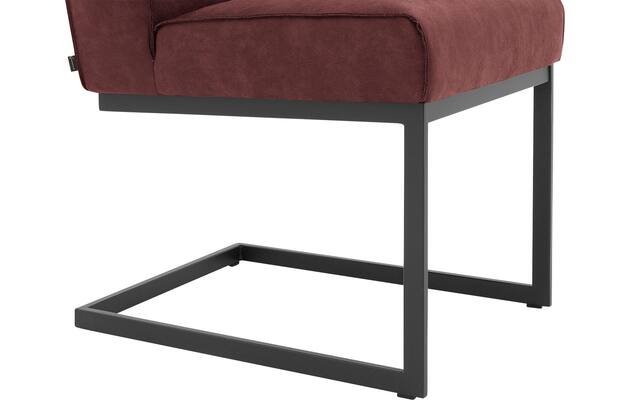 Goossens excellent eetkamerstoel tom rood micro leer - 8213161-05