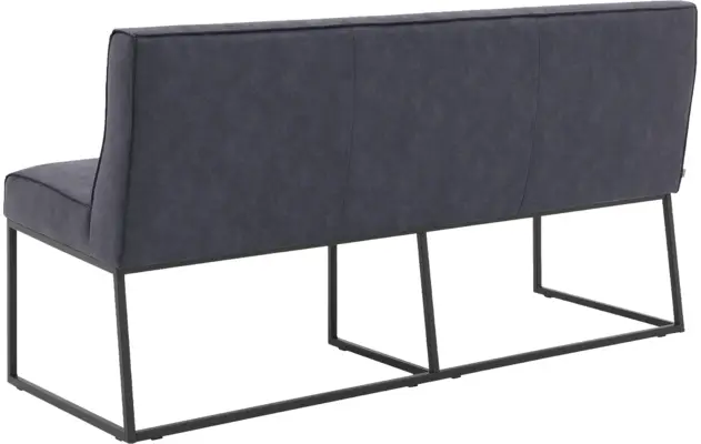 Goossens excellent eetbank tom blauw micro leer - 8213174-03