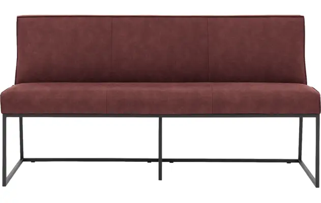 Goossens excellent eetbank tom rood micro leer - 8213178-02