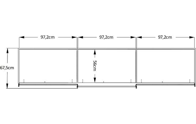 Goossens kledingkast big choice type 01 163 bruin hoogwaardig meubelplaat - 8213442-11