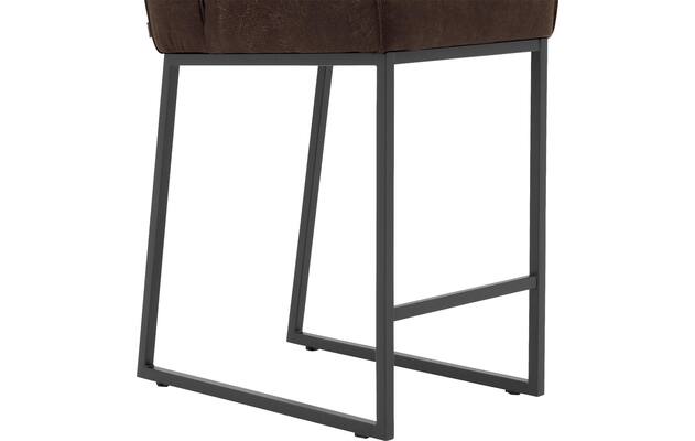 Goossens excellent barkruk tom bruin leer - 8215128-05