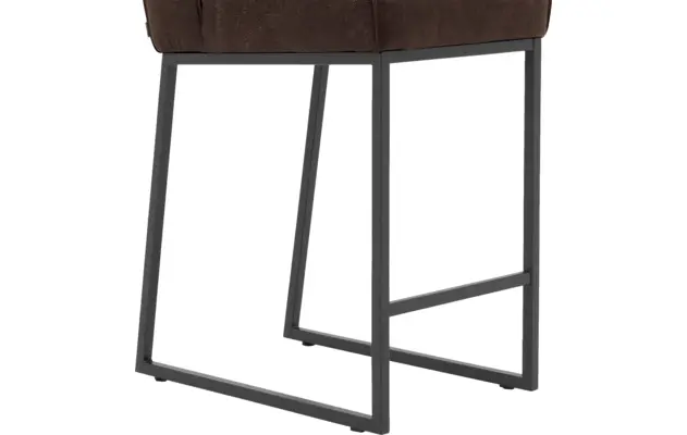 Goossens excellent barkruk tom bruin leer - 8215128-05