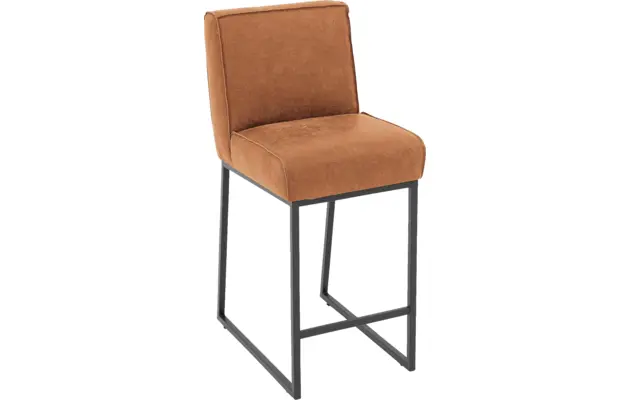 Goossens excellent barkruk tom bruin leer - 8215130-04