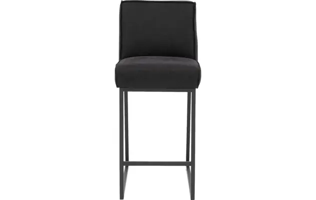 Goossens excellent barkruk tom zwart leer - 8215131-03