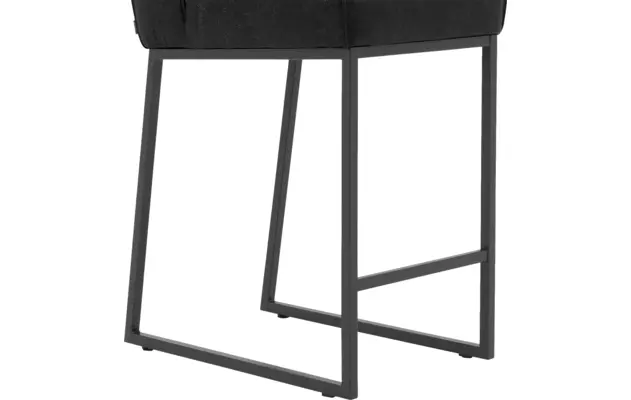 Goossens excellent barkruk tom zwart leer - 8215131-05