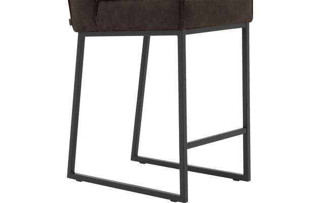 Goossens excellent barkruk tom bruin micro leer - 8215137-05