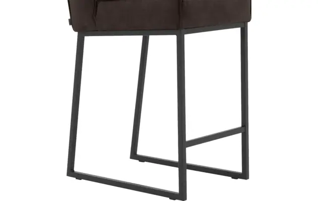 Goossens excellent barkruk tom bruin micro leer - 8215137-05