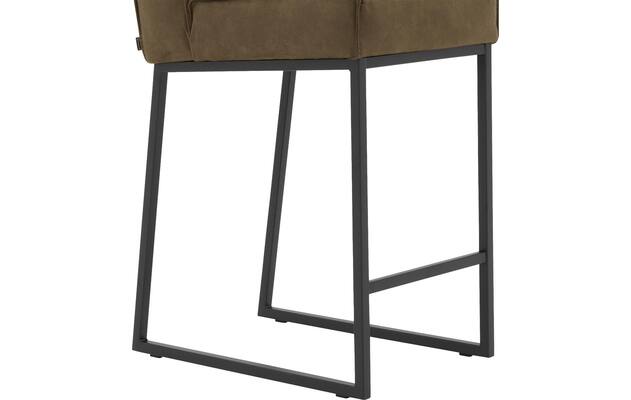 Goossens excellent barkruk tom groen micro leer - 8215138-05