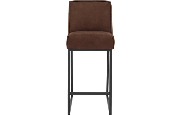 Goossens excellent barkruk tom bruin micro leer - 8215140-03
