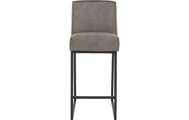 Goossens excellent barkruk tom grijs micro leer - 8215142-03