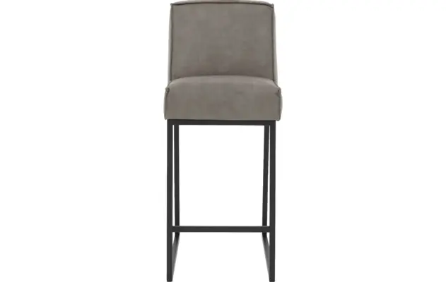 Goossens excellent barkruk tom grijs micro leer - 8215142-03