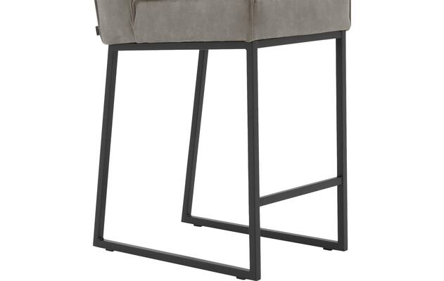 Goossens excellent barkruk tom grijs micro leer - 8215142-05
