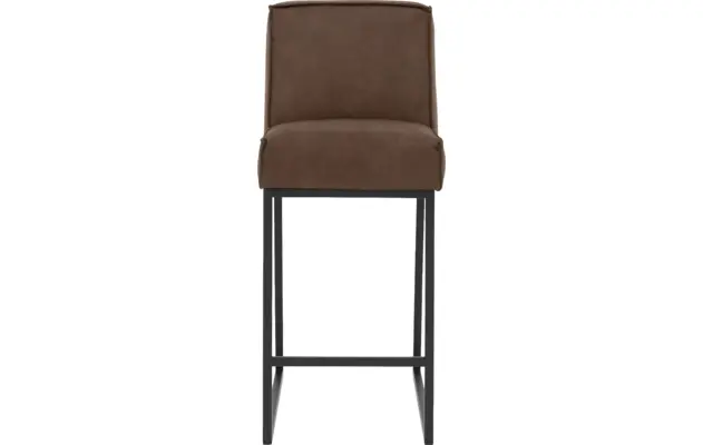 Goossens excellent barkruk tom bruin micro leer - 8215143-03