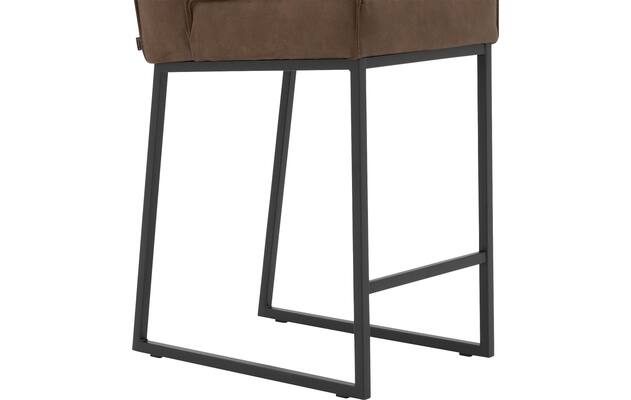Goossens excellent barkruk tom bruin micro leer - 8215143-05