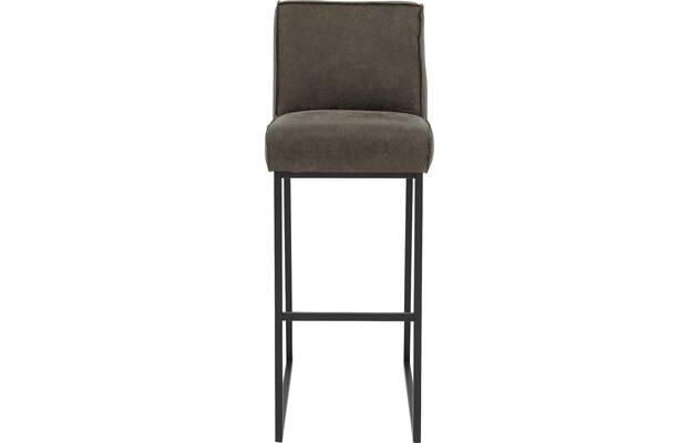 Goossens excellent barkruk tom grijs leer - 8215145-03