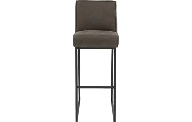 Goossens excellent barkruk tom grijs leer - 8215145-03