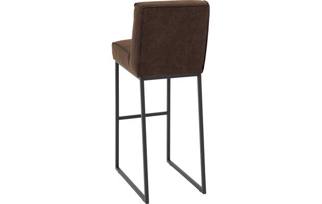 Goossens excellent barkruk tom bruin leer - 8215146-02