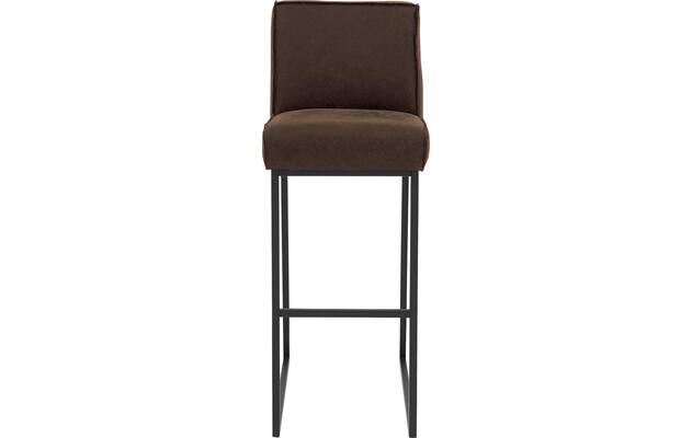 Goossens excellent barkruk tom bruin leer - 8215146-03
