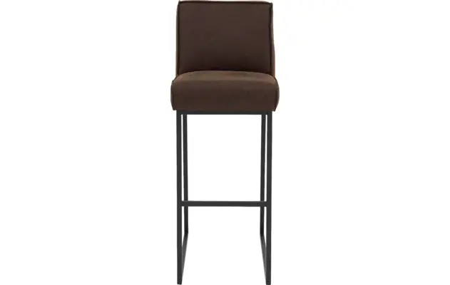 Goossens excellent barkruk tom bruin leer - 8215146-03