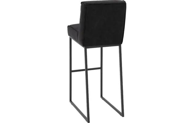 Goossens excellent barkruk tom zwart leer - 8215147-02
