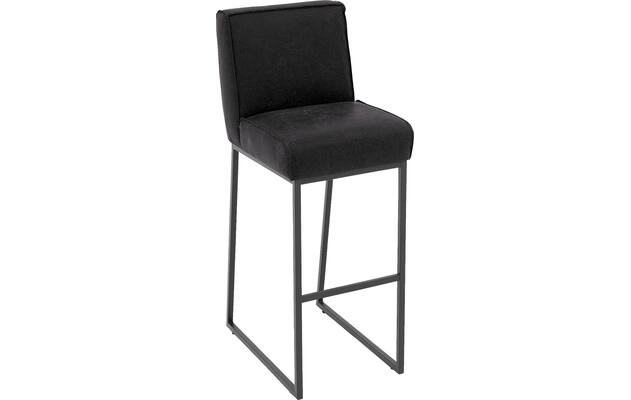 Goossens excellent barkruk tom zwart leer - 8215147-04