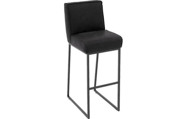 Goossens excellent barkruk tom zwart leer - 8215147-04