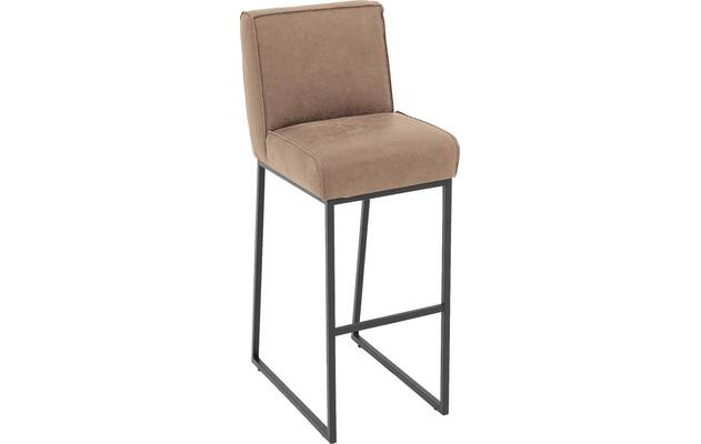 Goossens excellent barkruk tom bruin leer - 8215149-04