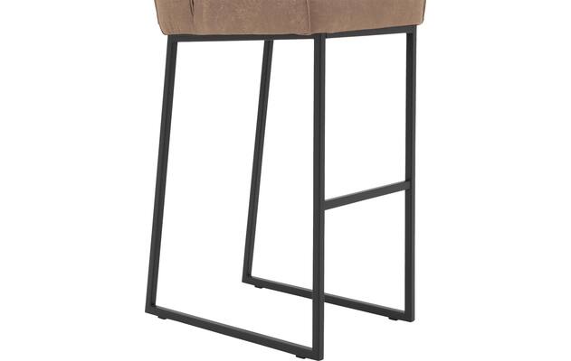 Goossens excellent barkruk tom bruin leer - 8215149-05