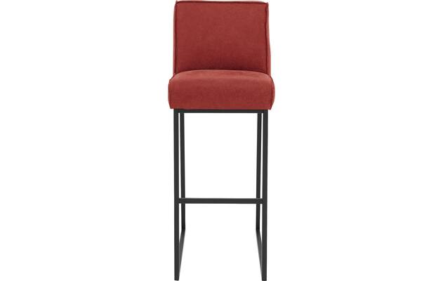 Goossens excellent barkruk tom rood leer - 8215150-03