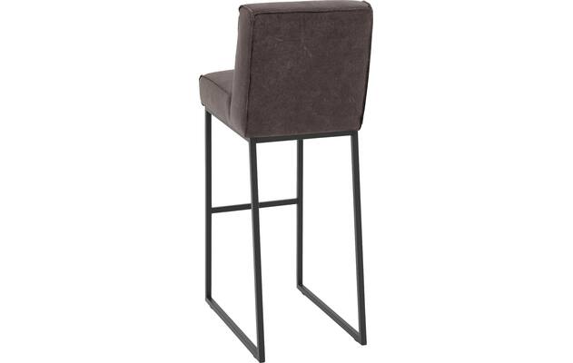 Goossens excellent barkruk tom bruin leer - 8215151-02