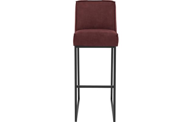 Goossens excellent barkruk tom rood micro leer - 8215154-03