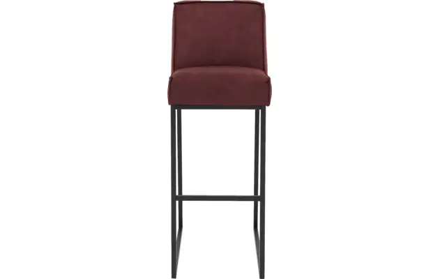 Goossens excellent barkruk tom rood micro leer - 8215154-03
