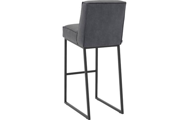 Goossens excellent barkruk tom blauw micro leer - 8215155-02