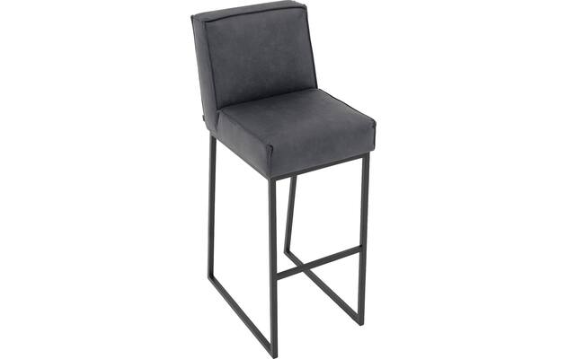 Goossens excellent barkruk tom blauw micro leer - 8215155-05